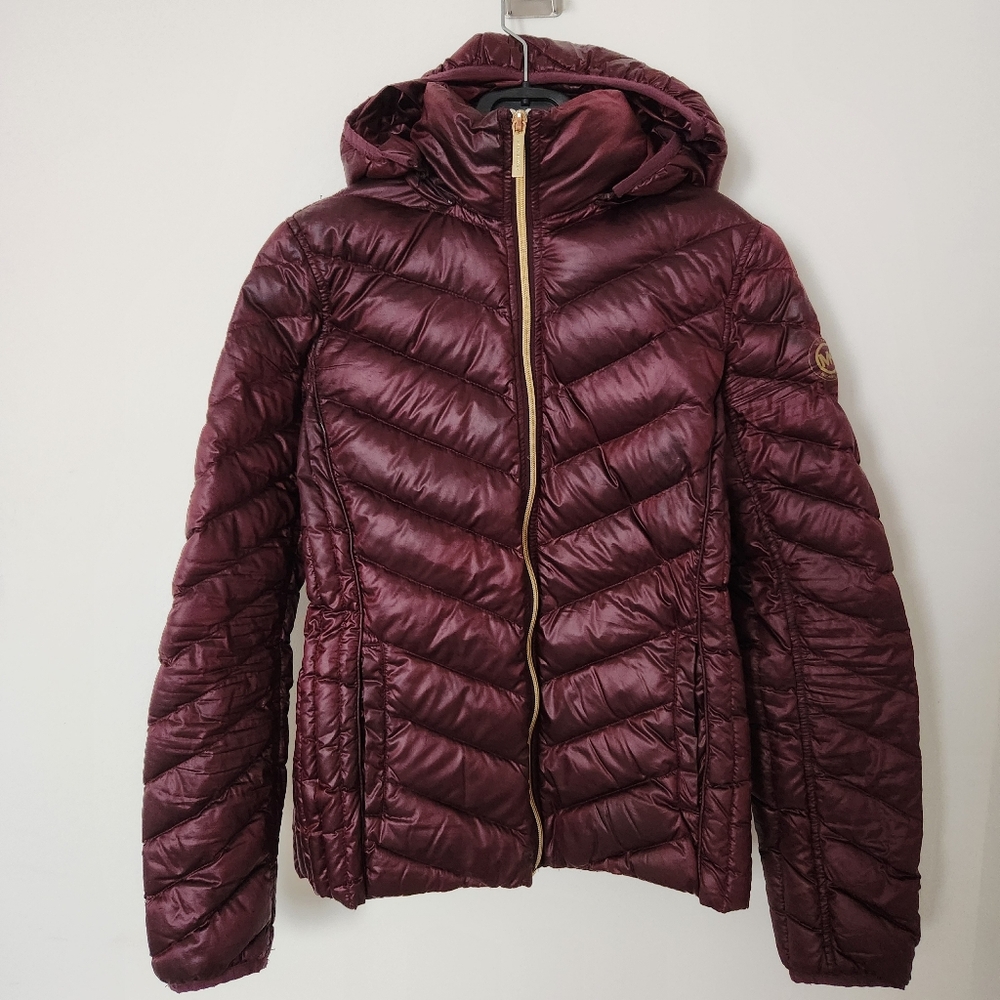 Michael Kors Women's Merlot Down Fill Jacket XS